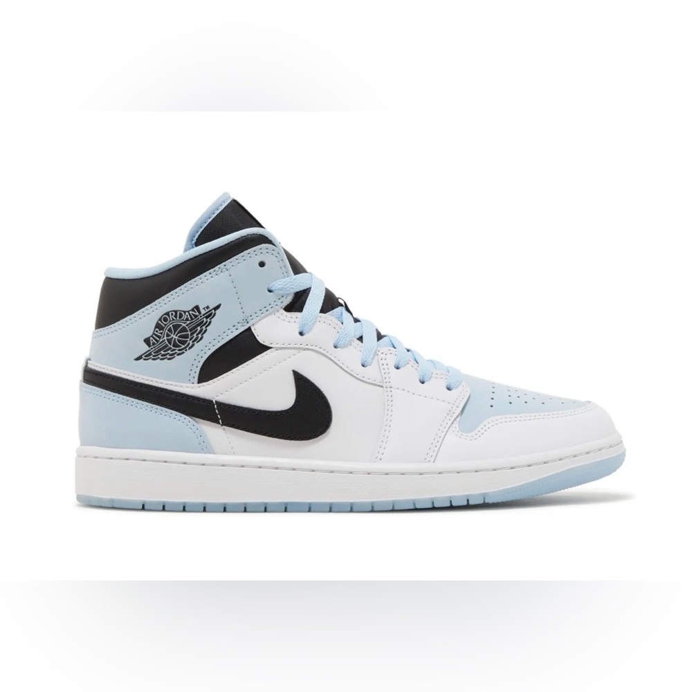Nike Air Jordan Mid - White and Light Blue